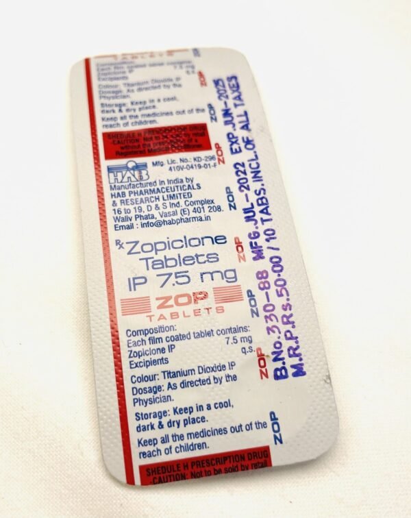 Zopiclone 7.5mg - Image 2